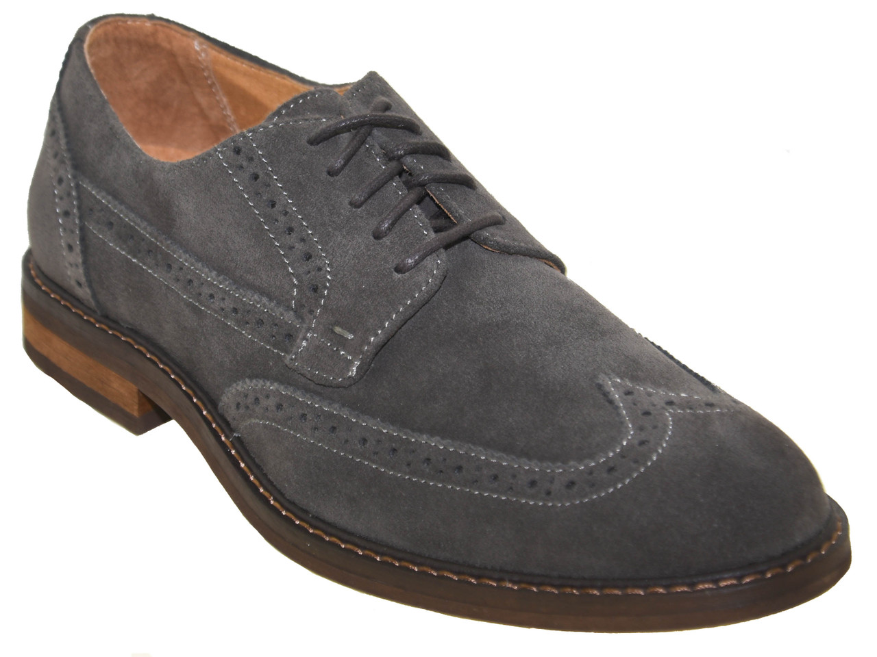 Bowery Bruno Wingtip Oxford Grey 
