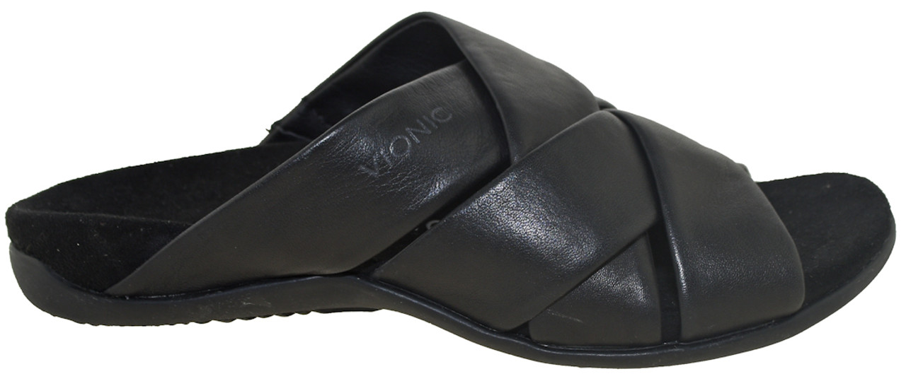 Vionic Women's Rest Juno Slide Sandal Black - Right Foot Shoes