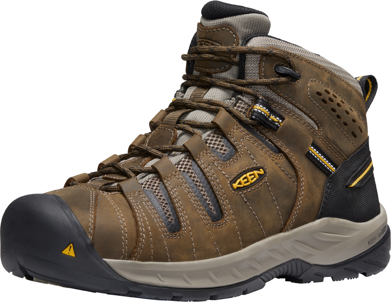 Chaussures KEEN Randonnée Homme – Taille US 10.5, Cuir Marron, Imperméables