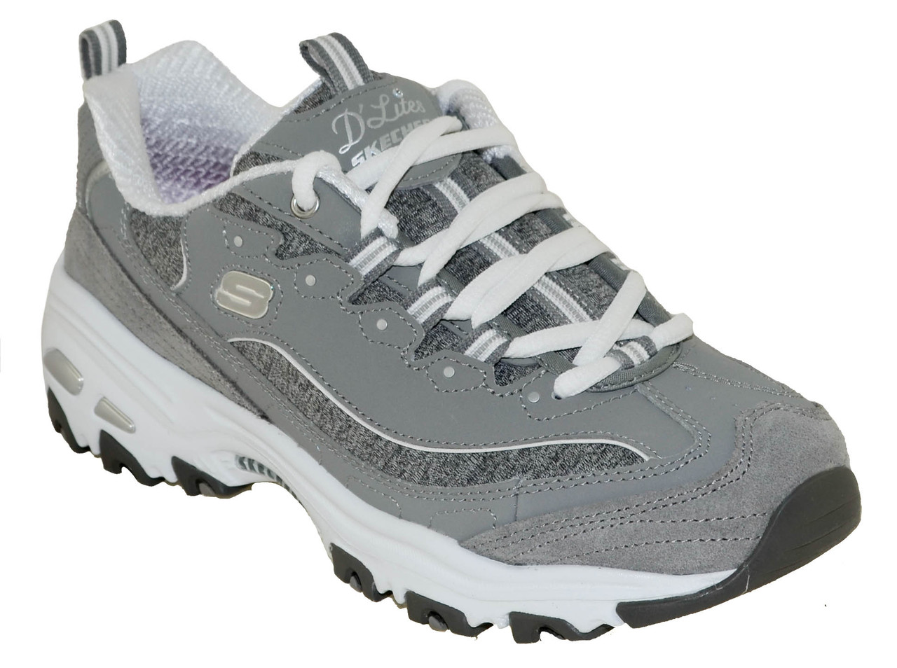 garrapata arrendamiento Peave Skechers Women's D'Lites Me Time Athletic Sneaker 11936 GYW - Right Foot  Shoes