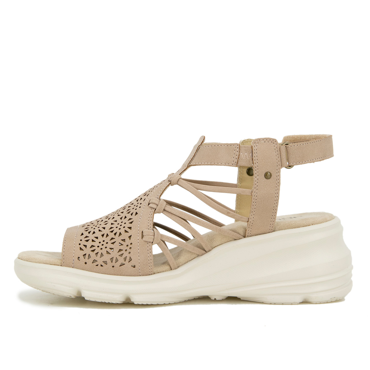 JBU by Jambu Women's Water Lily Wedge Sandal Nude Right Foot Shoes