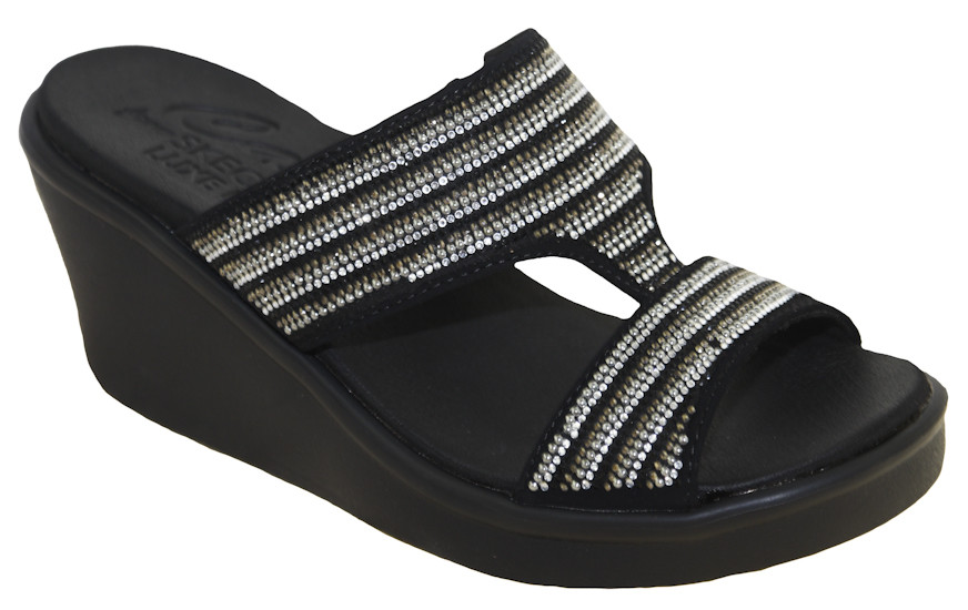 skechers sandals bling