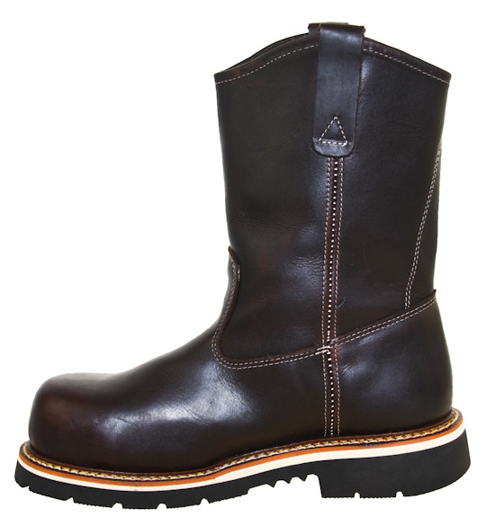 Thorogood Men's Composite Toe PullOn Wellington Work Boot USA Made 8044369 Right Foot Shoes