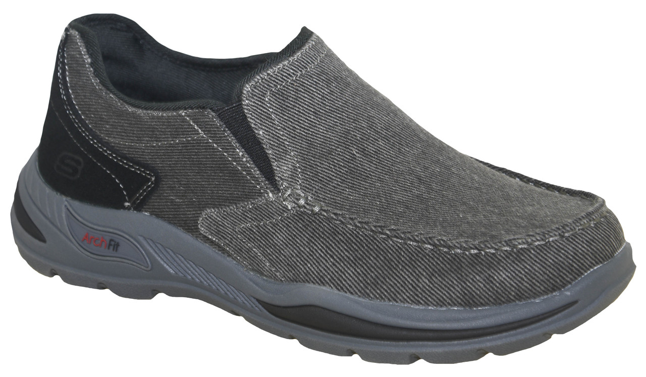 berouw hebben Umeki bevroren Skechers Men's Arch Fit Motley Rolens Slip-On Loafer 204178 BLK - Right Foot  Shoes