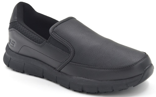 secベジット Skechers Men's 77156 Nampa Memory Foam Slip Resistant Work