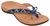 Vionic Women's Rest Bella II Toe Post Sandal Chevron Navy