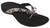 Vionic Women's Rest Bella II Toe Post Sandal Chevron Black