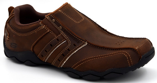 Skechers Diameter Skechers Mens Brown Leather Shoes Skechers