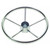 Schmitt Marine 170 Finger Grip Destroyer 5-Spoke 13.5" Stainless Steel Cap 3\/4" Tapered Shaft w\/Knob [1731321FGK-R]