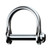 Ronstan Wide Dee Shackle - 1\/8" Pin - 15\/32"L x 11\/32"W [RF1850S]