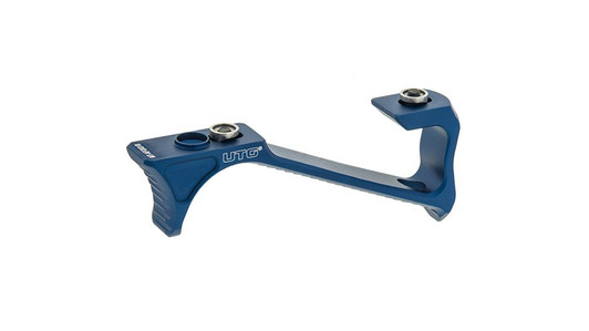 Leapers UTG Pro Ultra Slim Angled Foregrip, Keymod, Matte Blue