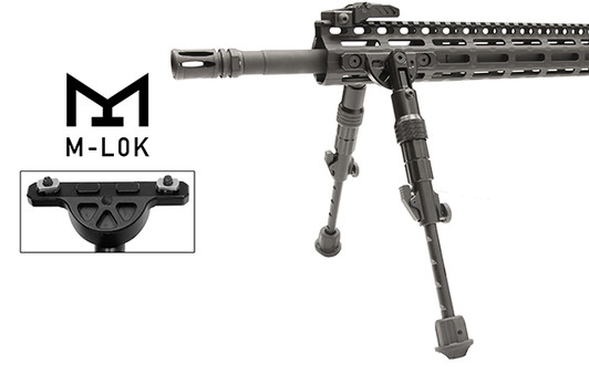UTG® RECON FLEX® M-LOK® Bipod, Matte Black, 5.7"-8" Center Height