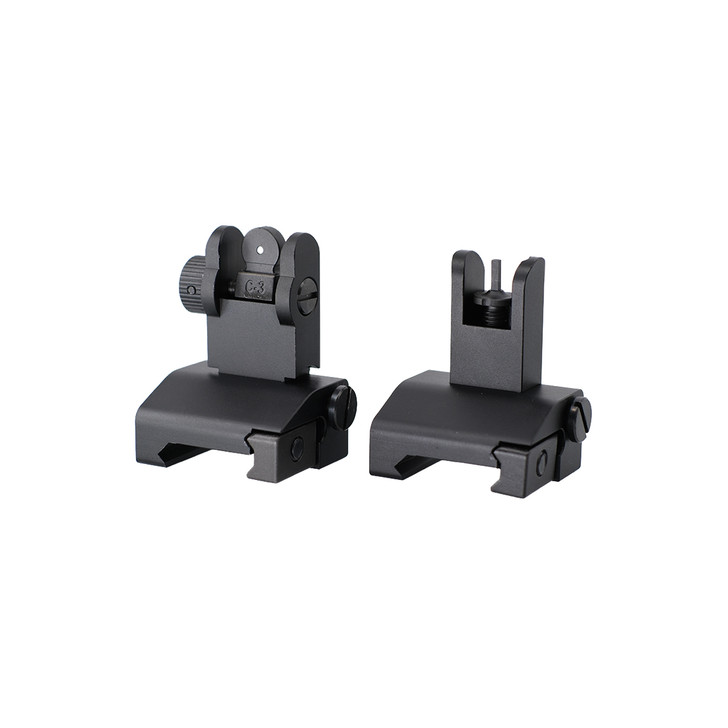 Front & Rear Flip Up Gun Sights (Aluminum)