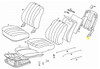 Genuine Mercedes-Benz Electric Front Seat Back Frame w/ Springs W126 Sedan US
