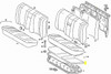 Genuine Mercedes-Benz Rear Seat Bottom Cushion Horsehair W126 Sedan