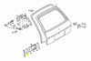 Genuine Mercedes-Benz Rear Hatch Hardware Pair W123 Wagon Genuine Mercedes-Benz Rear Hatch Hardware Pair W123 Wagon