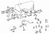 Genuine Mercedes-Benz Bracket for Crankshaft Sensor Tachometer Impulse Wire OM617 Turbo W116 W123 W126
