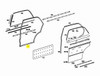 Genuine Mercedes-Benz Door Seal Rear Right New OEM W108 SWB