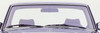 Genuine Mercedes-Benz Front Windshield Chrome Moulding Surround Trim New OEM W123 Sedan Wagon
