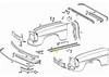 Genuine Mercedes-Benz Center Chrome Moulding Front Left Fender Trim W114 W115