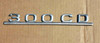 Genuine Mercedes-Benz Trunk Lid Chrome 300CD Model Emblem W123 Coupe