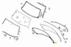 Genuine Mercedes-Benz Rear Windshield Glass Seal New OEM W114 Coupe