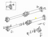 Genuine Mercedes-Benz Rear Driveshaft Section for 5-Cylinder Automatic W123 Coupe, OM617 Turbo