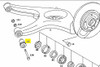 Genuine Mercedes-Benz Bushings for Rear Trailing Control Arm New OEM R107 W114 W115 W116 W123 W126