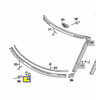 Genuine Mercedes-Benz Windshield Chrome Moulding Clip, Single Hole New OEM C107 R107