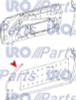 URO Parts Door Seal Left Lower, New R107 SL C107 SLC