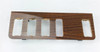 Genuine Mercedes-Benz Switch Surround Plate Wood Trim, 5 holes, RESTORED Zebrano W123