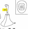 Genuine Mercedes-Benz Floor Shifter Handle for 5-Speed Manual Transmission R107 280SL W123