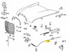 Genuine Mercedes-Benz Hood Release Cable W110