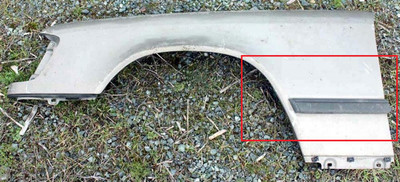 Genuine Mercedes-Benz Lower Chrome Moulding Front Left Fender Trim W124
