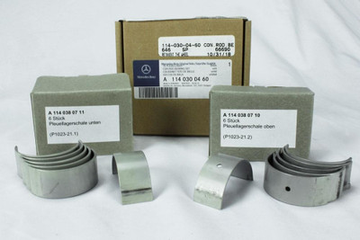 Genuine Mercedes-Benz Engine Connecting Rod Bearing Set, Standard, New OEM M114 M130 Gas W108 W109 W111 W113 W114