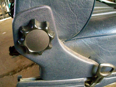 Genuine Mercedes-Benz Front Seat Trim Plastic, Passengers Outside Upper, W123 Sedan Wagon 80-85