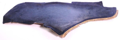 Genuine Mercedes-Benz Center Console Carpet Panel Right Blue Velour W123 Sedan Wagon 80-85