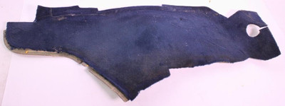 Genuine Mercedes-Benz Center Console Carpet Panel Left Blue Velour W123 Sedan Wagon 80-85