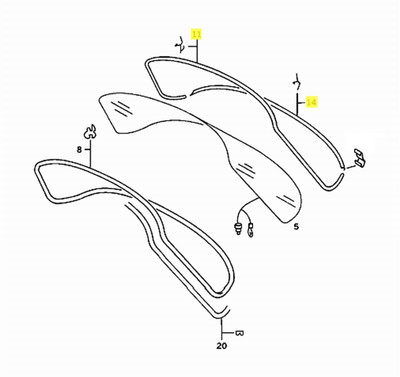 Genuine Mercedes-Benz Rear Windshield Chrome Moulding Surround Trim REFINISHED C107 Genuine Mercedes-Benz Rear Windshield Chrome Moulding Surround Trim REFINISHED C107