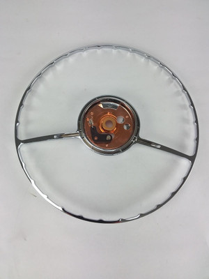 Genuine Mercedes-Benz Steering Wheel Chrome Signal Ring New OEM W105 W120 W121 190SL W128 W186 W188 W189 W198 300SL