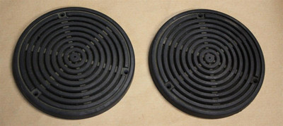 Genuine Mercedes-Benz Rear Deck Speaker Grilles Pair Black W123