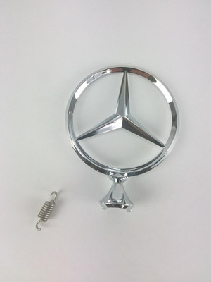 Genuine Mercedes-Benz Hood Star Ornament w/ Spring New OEM W110 W111 W112