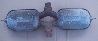 Genuine Mercedes-Benz Center Mufflers Dual Exhaust for W126 300SD Turbo-Diesel