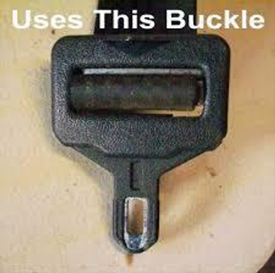 Genuine Mercedes-Benz Front Seat Belt Receiver and Sensor for Hole Buckle, Right W126 83-87