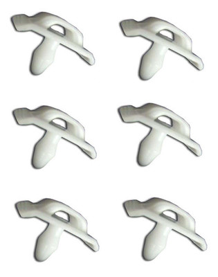 Genuine Mercedes-Benz Fastener Clips for Lower Moulding, Set of 6, New OEM W108 W109 W110 W111 W114 W115
