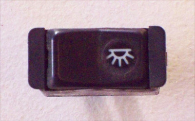 Genuine Mercedes-Benz Dome Light Switch Horizontal Orientation R107, W116, W201 1