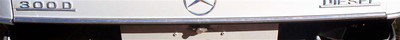 Genuine Mercedes-Benz Center Chrome Moulding Trunk Lid Trim W123 Coupe Sedan
