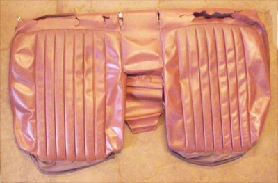 Genuine Mercedes-Benz Rear Seat Back Cover Bamboo Leather W123 Coupe 77-79