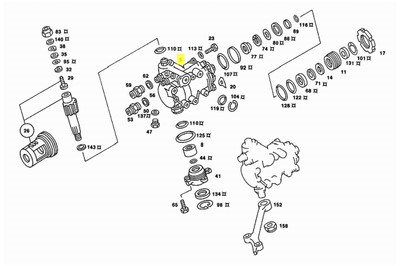 Genuine Mercedes-Benz Power Steering Gear Box W116 US