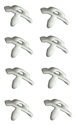 Genuine Mercedes-Benz Fastener Clips for Lower Moulding, Set of 8, New OEM W108 W109 W110 W111 W114 W115